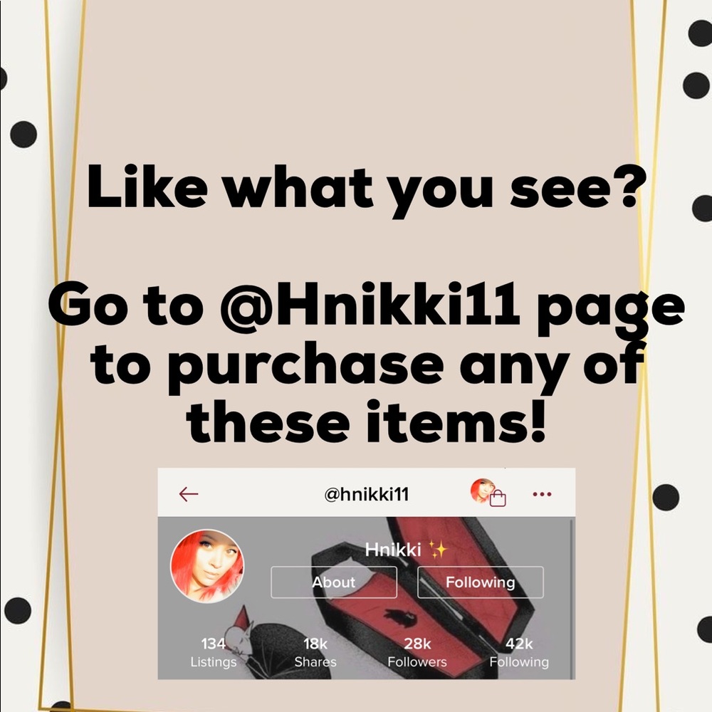 FOR SALE ON @Hnikki11 page!